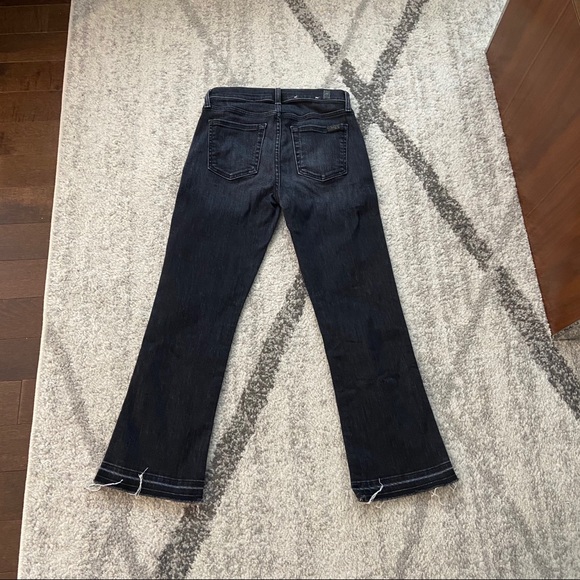 7 For All Mankind Cropped Flare Jeans - Picture 5 of 8